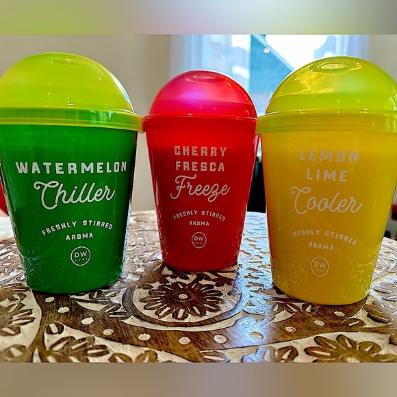 DW Home Accents Dw Home Set Of 3 Freshly Stirred Aroma Candles Rare